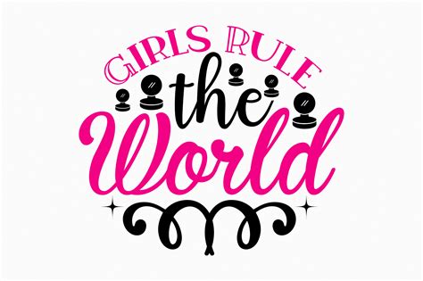 Girls Rule The World Graphic By Designmaster · Creative Fabrica