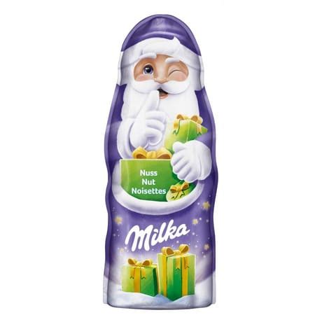 Milka moulage de chocolat père noël lait noisette 95g