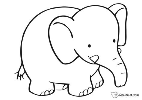 Elefante Infantil Dibujo Elefante Infantil Elefantes Para Colorear Elefante Infantil