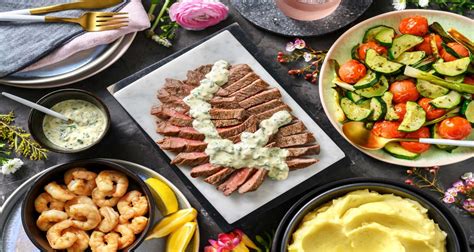 Surf Turf Rindersteaks Und Garnelen Rezept Hellofresh Rezept