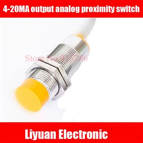 1pcs 4 20MA Output Analog Proximity Switch M18 Inductor Type Linear