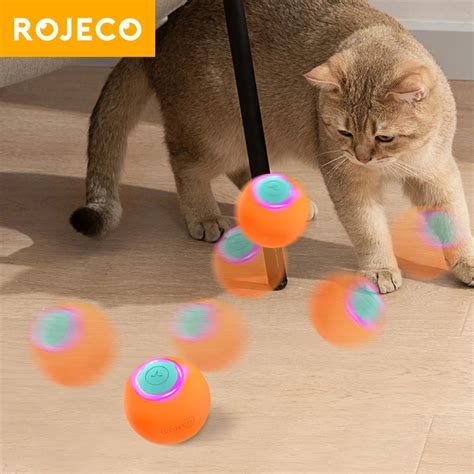 Rojeco Smart Pet Toys Bola Saltando Gato Bola De Rolamento Autom Tica