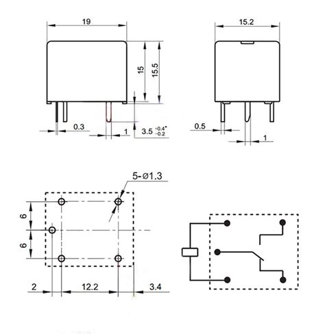 Hongfa Relays Hf Ff Jqc Ff Zs A Pin V V Vdc