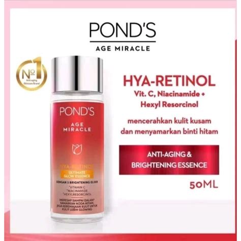 Jual POND S Ponds Age Miracle Hya Retinol Ultimate Glow Essence 50 Ml