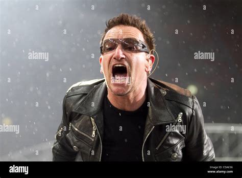 U2 Live At Luzhniki Stadium Of Moscowpictured U2 Vocalist Bono Stock