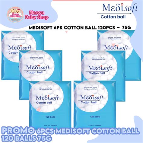 Jual Cotton Balls Medisoft Balls Kapas Bulat Bayi Shopee Indonesia