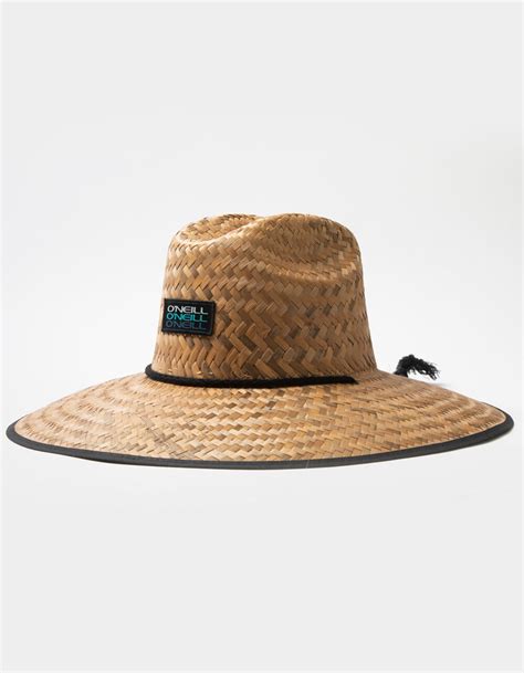 Oneill Sonoma Prints Mens Lifeguard Straw Hat Natural Tillys