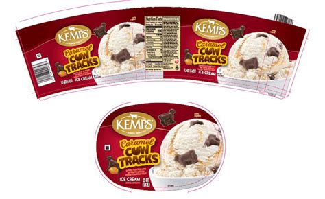 Kemps Old Fashioned Ice Cream Caramel Cow Tracks Grovara