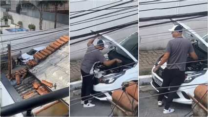 VÍDEO Homem é flagrado roubando carro em plena luz do dia no Tatuapé