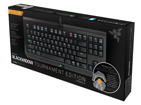 Razer BlackWidow Tournament Edition Stealth Mechanical Gaming Keyboard