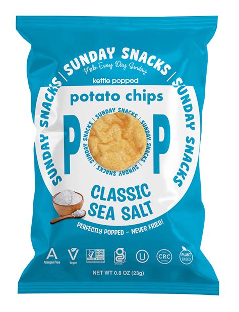 Sea Salt Popped Potato Chips – Sunday Snacks