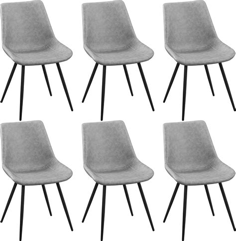 Yaheetech Dining Room Chairs Set Of 6 Dining Chairs Modern Upholstered Kitchen