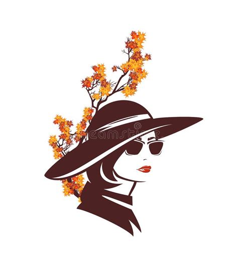 Woman Wide Brim Hat Stock Illustrations 234 Woman Wide Brim Hat Stock