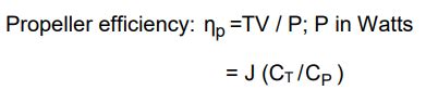 Propeller efficiency calculator - ToDo Calculator