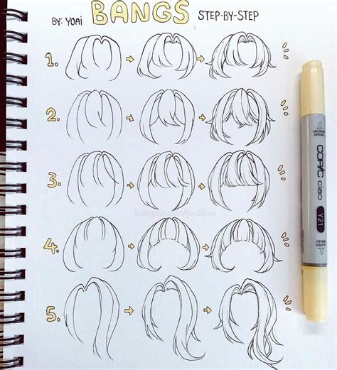 How To Draw Human Hair Step By Step