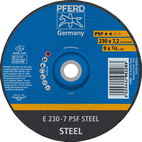 PFERD Grinding Disc 230 x 7.0 PSF STEEL – PFERD South Africa