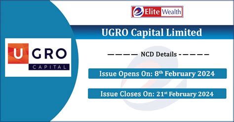 Ugro Capital Limited Ncd Issue Details