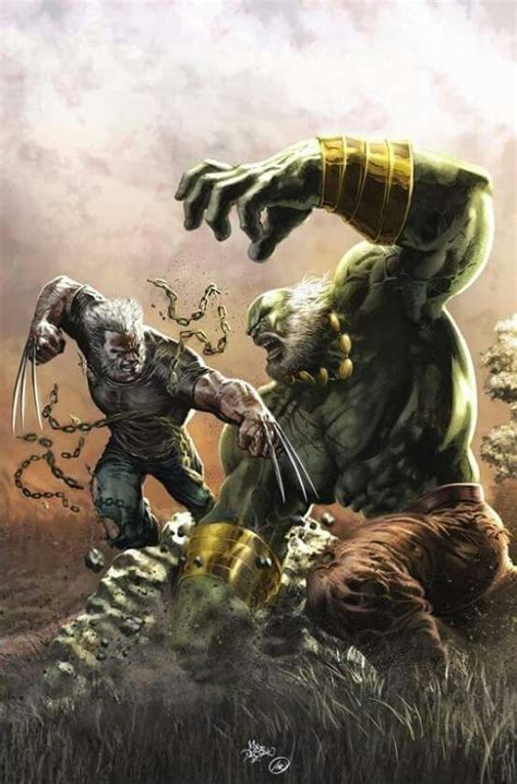 Old man Logan Wolverine vs Maestro Hulk | Wolverine marvel, Old man ...