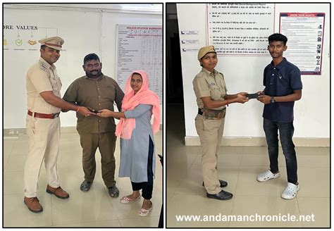 South Andaman District Police Successfully Recovers Lost Mobile Phones