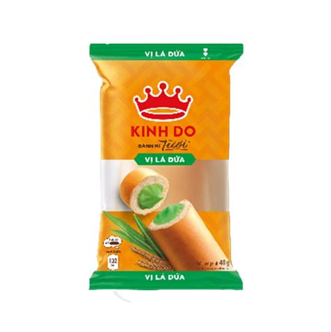 Bánh mì tươi Kinh Đô nhân lá dứa 40gr chiếc