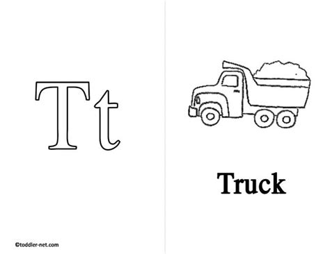 Free Printable Letter T Flashcard and Worksheet