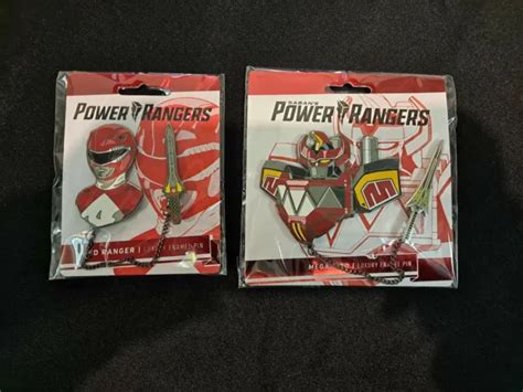 Power Rangers Red Ranger And Megazord With Dragon Dagger Luxury Enamel