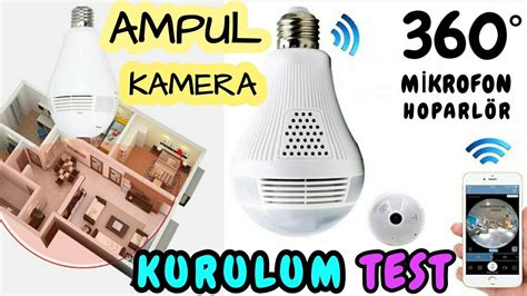 Ampul Ekl Nde G Zl Kamera M Krofonlu Hoparl Rl Ampul Kamera