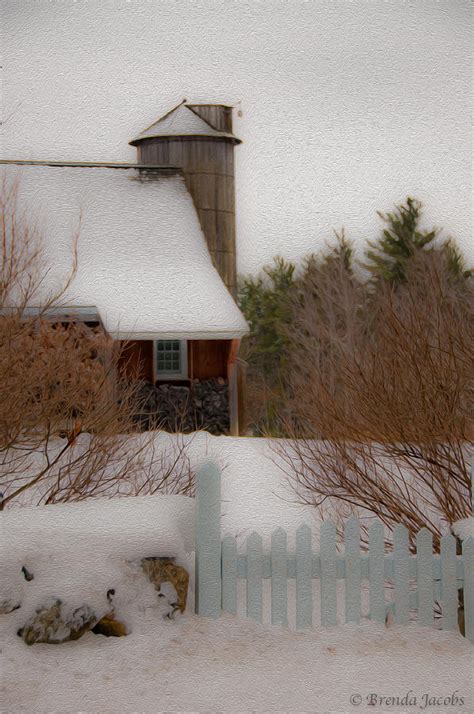 Tuftonboro Barn In Winter Photograph By Brenda Jacobs Fine Art America