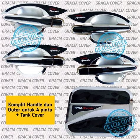 PAKET CALYA SIGRA COVER HANDLE OUTER TANK COVER CHROME TRD SPORTIVO