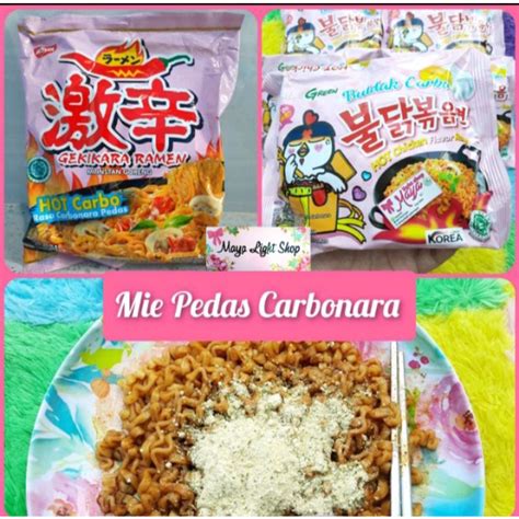 Jual Mie Goreng Carbonara Samyang Buldak Gekikara Nissin Carbonara