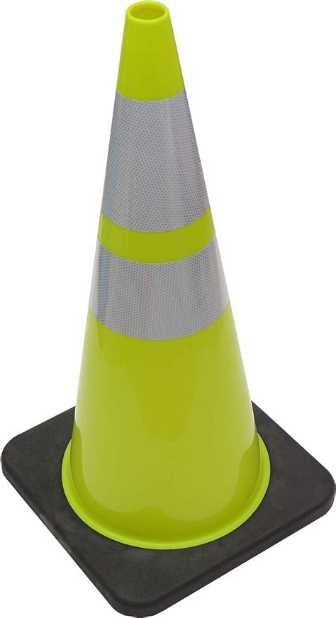 Amazon CJ Safety 28 Lime Green PVC Traffic Safety Cones With