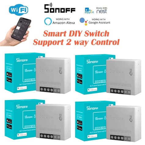 Sonoff Minir2 Wifi Diy Smart Switch Mini R2 2 Way Modules Ewelink App