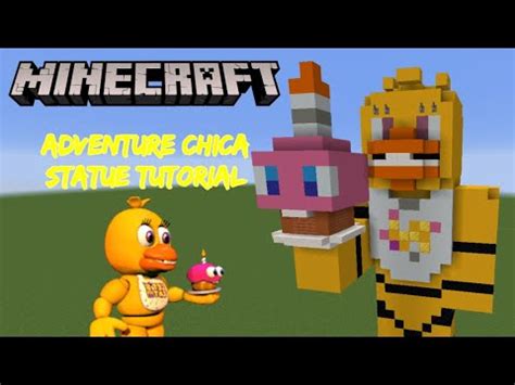 Minecraft Tutorial Adventure Chica Statue FNAF World YouTube