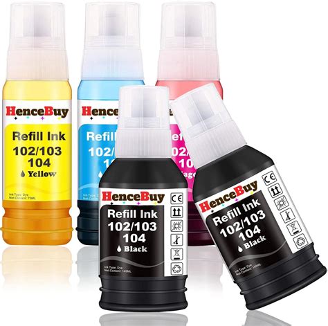 INK4U Encre 104 102 Compatible Pour Encre Epson 104 Epson 102 Ecotank