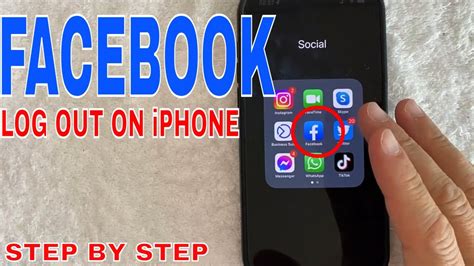 How To Log Out Of Facebook App On Iphone 🔴 Youtube