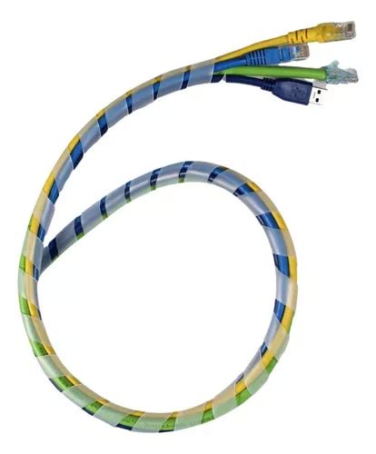 Espiral Flexible 10 Metros Organizador Cables 19mm Diámetro Color