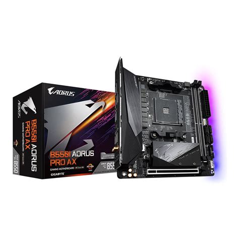 MAINBOARD เมนบอรด AM4 GIGABYTE B550I AORUS PRO AX