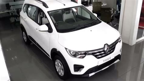 Renault Triber Ice Cool White Exterior And Interior Walk Around