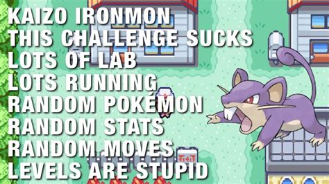 GENGAR RUNNING Pokemon Fire Red Kaizo Ironmon Challenge Attempt 45