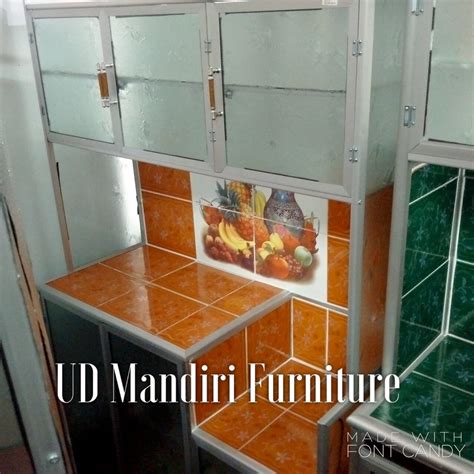 Jual Rak Piring Lemari Dapur Box Kaca Keramik Tiga Pintu Pipa