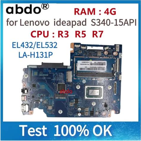 EL432 EL532 LA H131P Motherboard For Lenovo Ideapad S340 15API Laptop