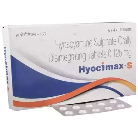 Hyocimax S Tablet Uses Price Dosage Side Effects Substitute Buy Online