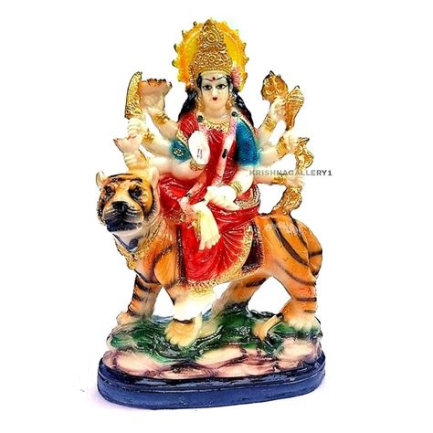 Buy Krishnagallery Marble Goddess Maa Durga Devi Idol Statue Sherawali