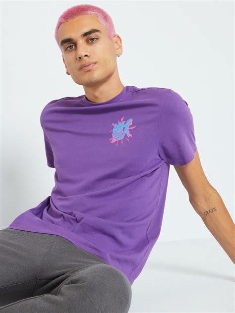 Camiseta Estampada Manga Purpura Kiabi