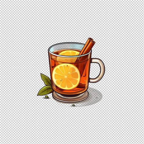 Premium PSD Flat Logo Hot Toddy Isolated Background Isolat