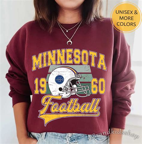 Personal Logo Minnesota Vikings Crewneck Sweatshirt Vintage Etsy