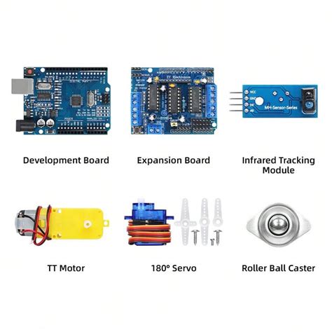 Kits De Carro Robô Inteligente 2wd Tscinbuny Para Projeto De