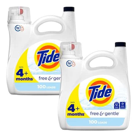 Tide Oz Free And Gentle Liquid Laundry Detergent Loads