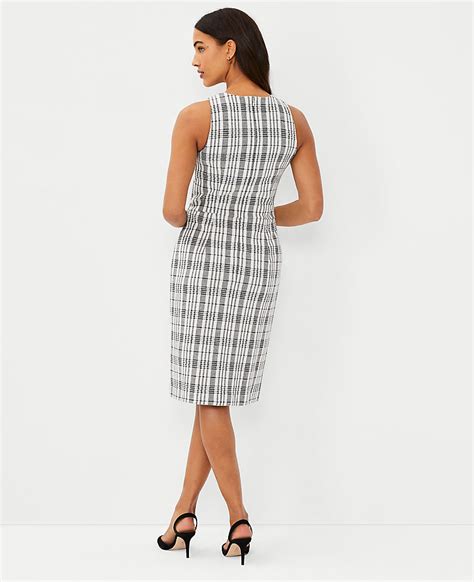 Plaid Sheath Dress