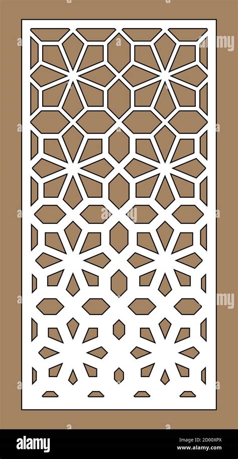 Motif décoratif CNC design jali élément intérieur Islamique arabe